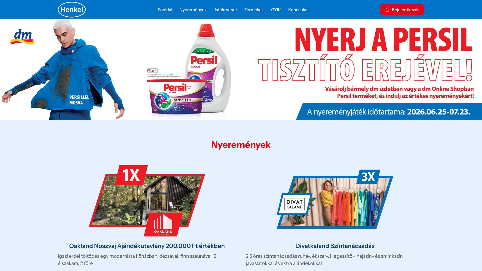 Nyerj a Persil tisztító erejével!